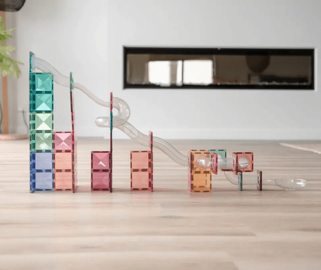 Pastel Ball Run Expansion Pack 80 pc - Connetix Tiles