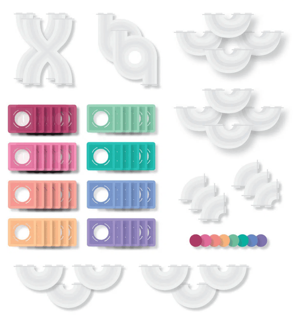 Pastel Ball Run Expansion Pack 80 pc - Connetix Tiles