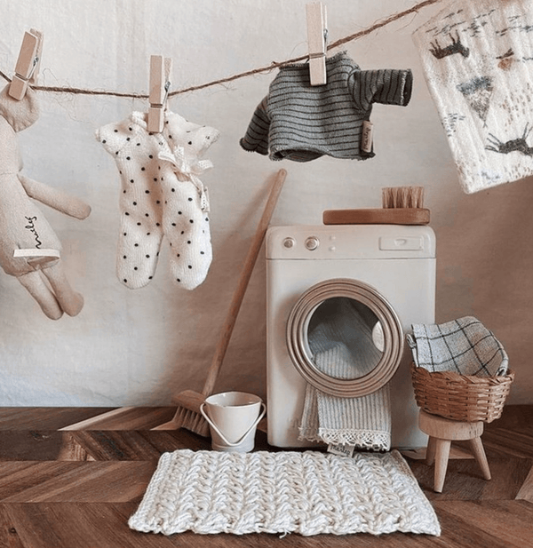 Washing Machine Mouse off-white - Maileg