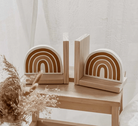 Double Rainbow Bookends - Boho - One Little Cove