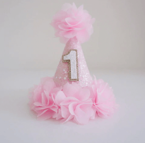 Pink Tulle Party Hat - Our Little Deer