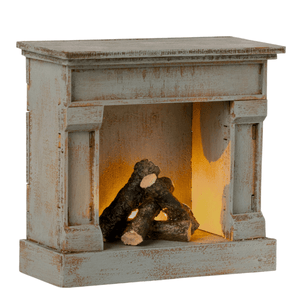 Miniature Fire Place - Dusty Green - Maileg