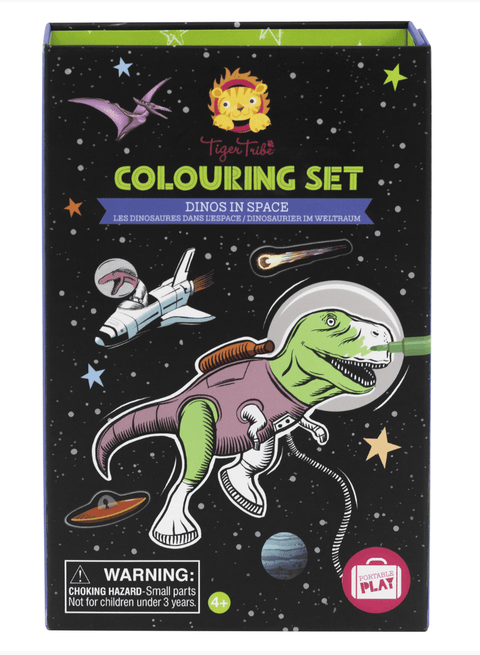 Colouring Set - Dino's in Space - Tiger Tribe