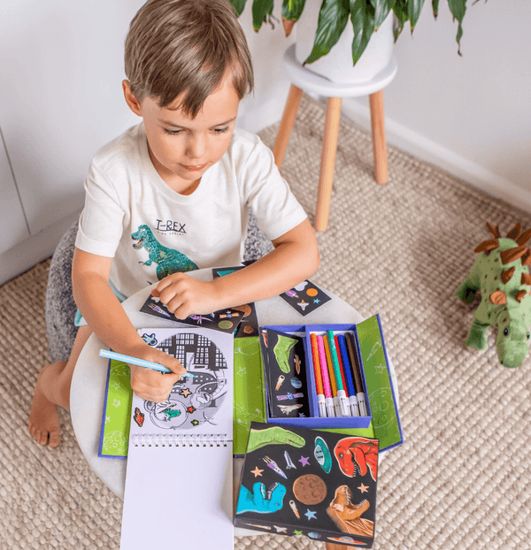 Colouring Set - Dino's in Space - Tiger Tribe