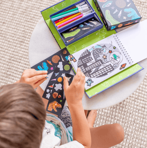 Colouring Set - Dino's in Space - Tiger Tribe