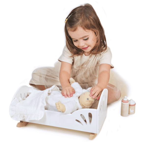 Sweet Swan Dolly Bed - Tender Leaf Toys