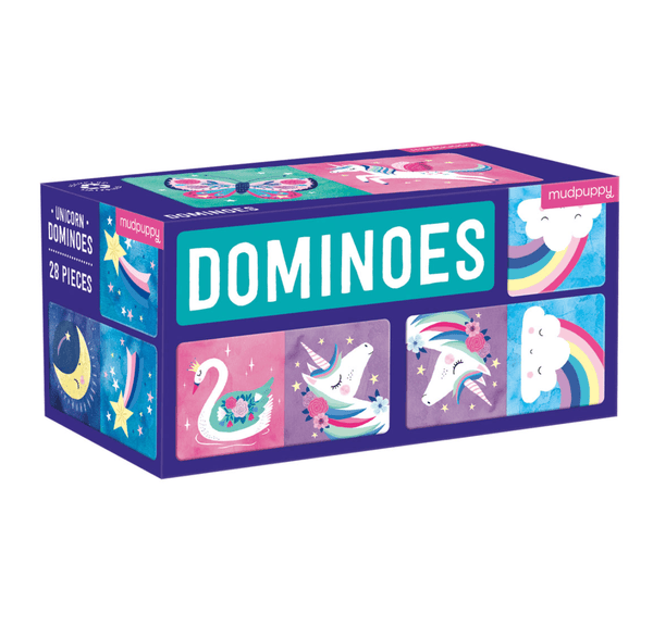 Dominoes Game - Unicorns - Mudpuppy