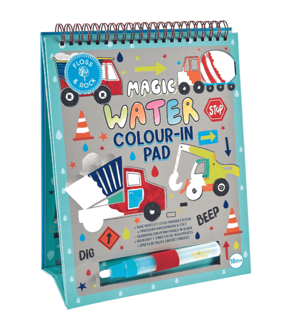 Magic Water Colouring Flipbook – Construction - Floss & Rock