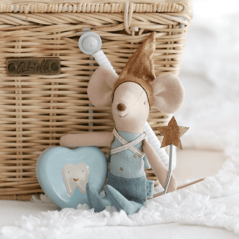 Tooth Fairy Mouse Blue - Maileg