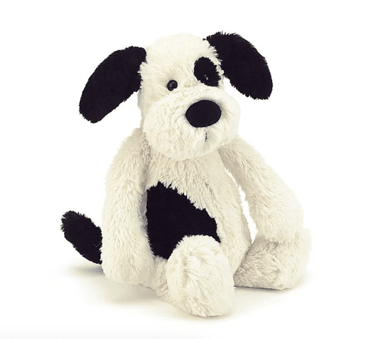 Bashful Black & Cream Puppy Little - Jellycat