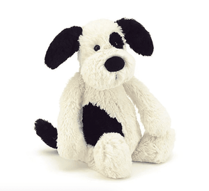 Bashful Black & Cream Puppy Little - Jellycat