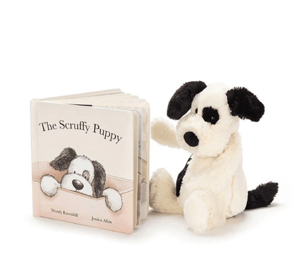 Bashful Black & Cream Puppy Little - Jellycat