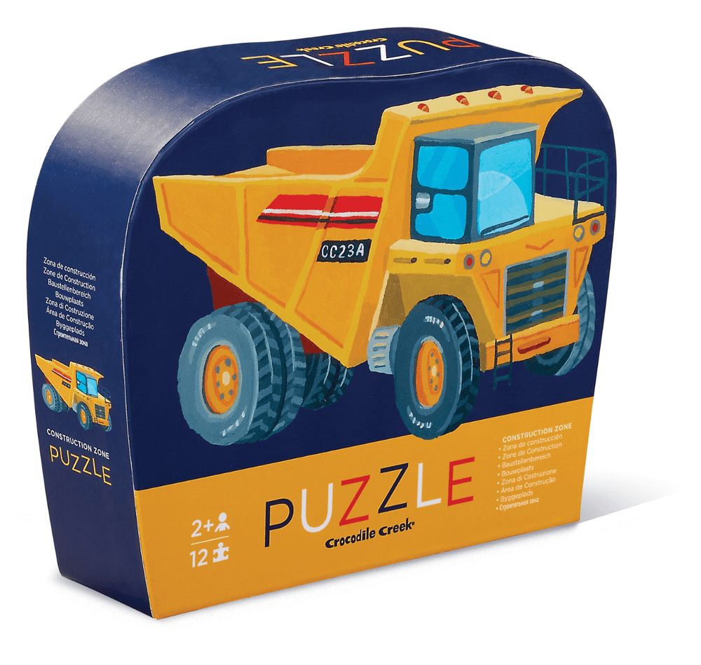 Mini Puzzle - 12 piece - Construction - Crocodile Creek