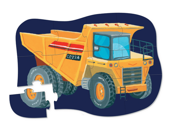 Mini Puzzle - 12 piece - Construction - Crocodile Creek