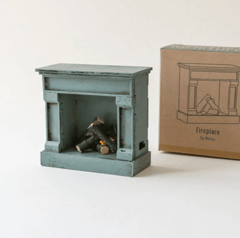 Miniature Fire Place - Vintage Blue - Maileg