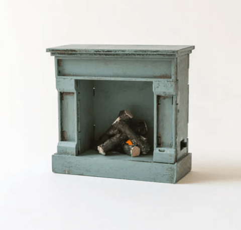 Miniature Fire Place - Vintage Blue - Maileg