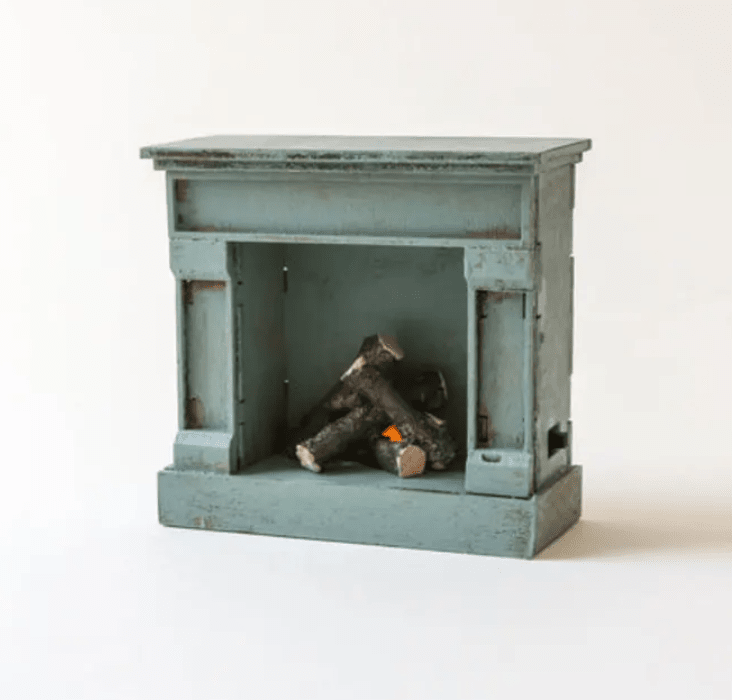 Miniature Fire Place - Dusty Green - Maileg