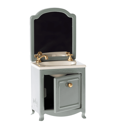 Miniature Sink Dresser & Mirror mint - Maileg - STOCK DUE EARLY JUNE
