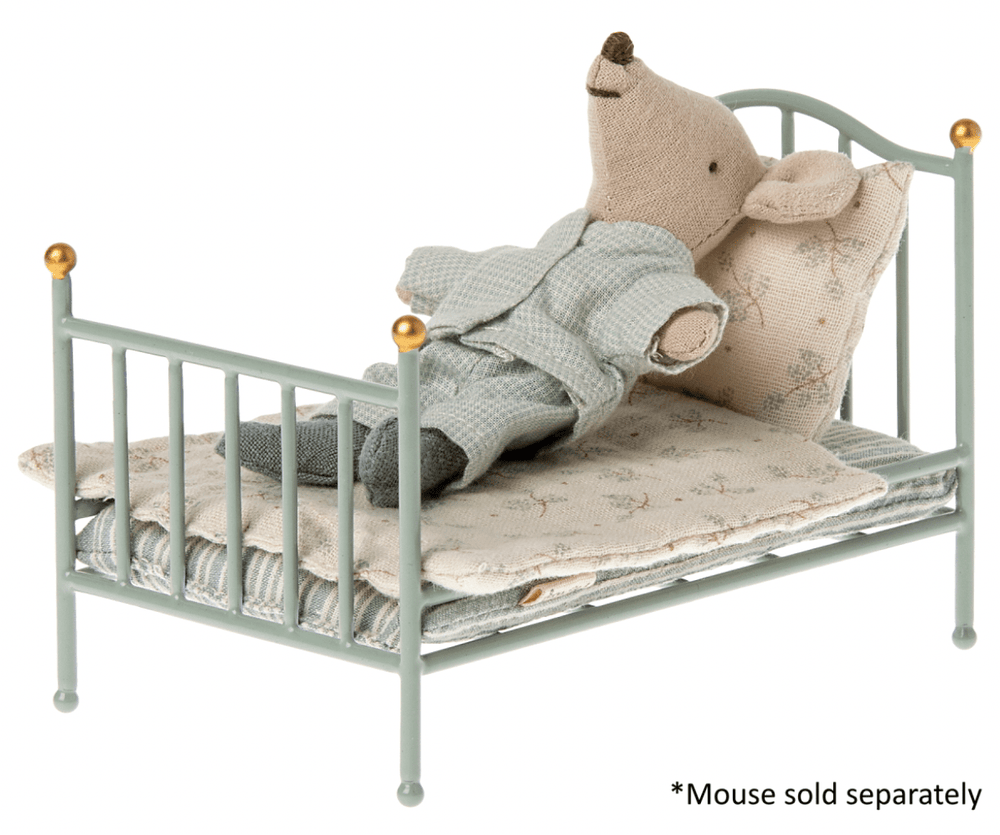 Vintage Bed for Mouse - Mint - Maileg