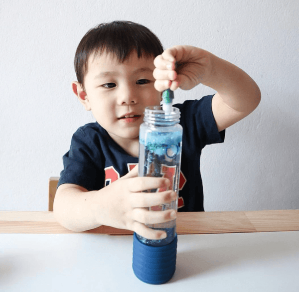 DIY Calm Down Sensory Bottle - Galaxy - Jellystone