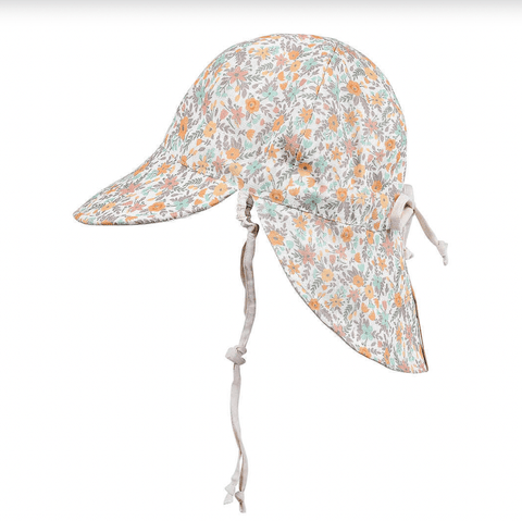 Baby Reversible Flap Sun Hat - Faith/Flax - Bedhead