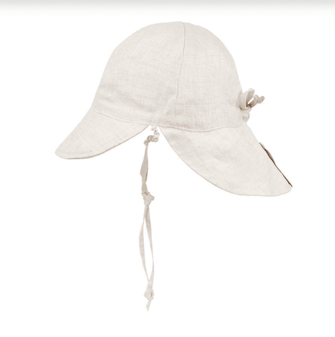 Baby Reversible Flap Sun Hat - Faith/Flax - Bedhead