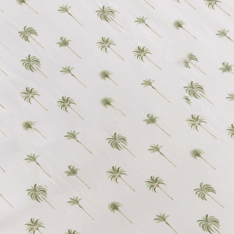 Green Palm Bassinet Sheet / Change Pad Cover - Snuggle Hunny