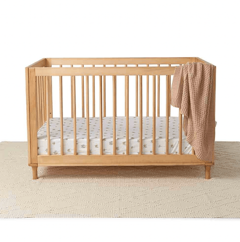 Green Palm Fitted Cot Sheet - Snuggle Hunny