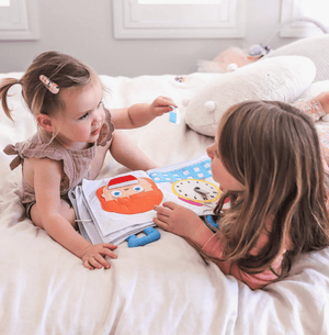 Fabric Activity Book - My Big Day - Blue Cover - Curious Columbus