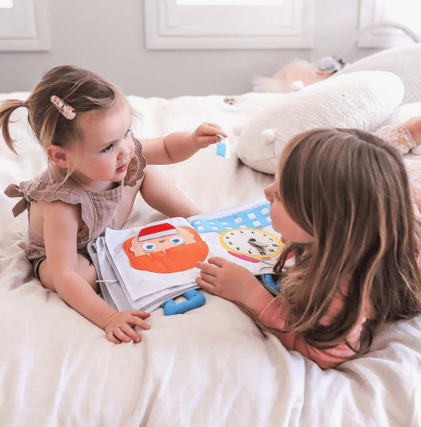 Fabric Activity Book - My Big Day - Blue Cover - Curious Columbus