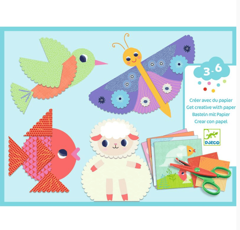 Crinkle Cutting Collage Set - Djeco