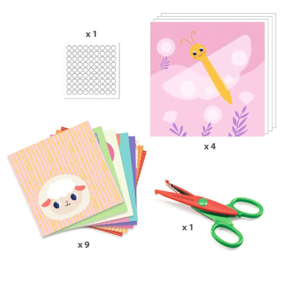 Crinkle Cutting Collage Set - Djeco