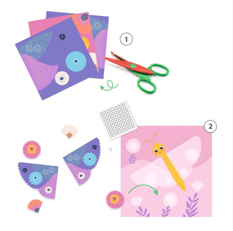 Crinkle Cutting Collage Set - Djeco