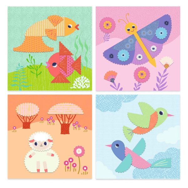 Crinkle Cutting Collage Set - Djeco