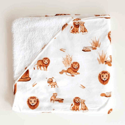 Lion Organic Hooded Towel - Snuggle Hunny