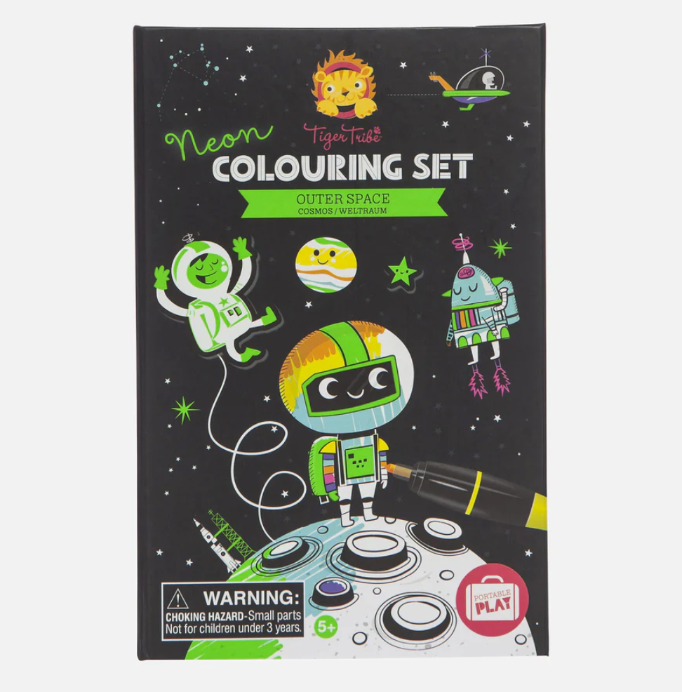 Neon Colouring Set - Outer Space - Tiger Tribe