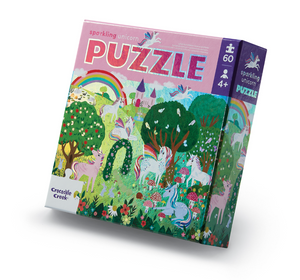 Foil Puzzle 60 pc - Sparkling Unicorn - Crocodile Creek