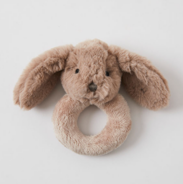 Taupe Bunny Rattle - Jiggle & Giggle