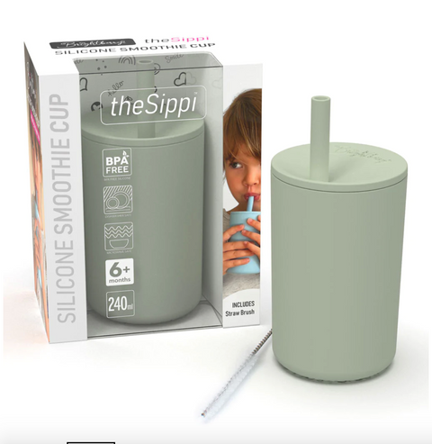 Smoothie Cup with Straw - Sage - Brightberry