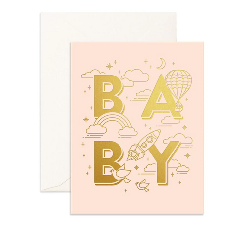Card - 'Baby Universe Cream' - Fox & Fallow