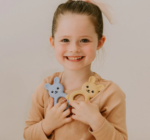 Jellies Bunny Teether - Soft Blue - Jellystone