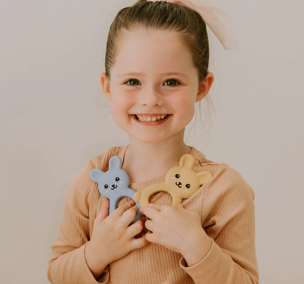 Jellies Bunny Teether - Soft Blue - Jellystone