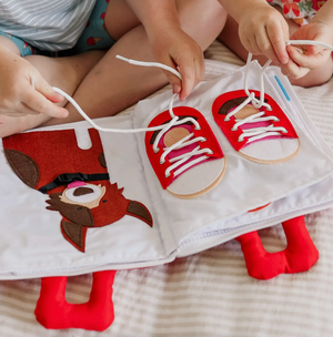 Fabric Activity Book - My Big Day - Red Cover - Curious Columbus