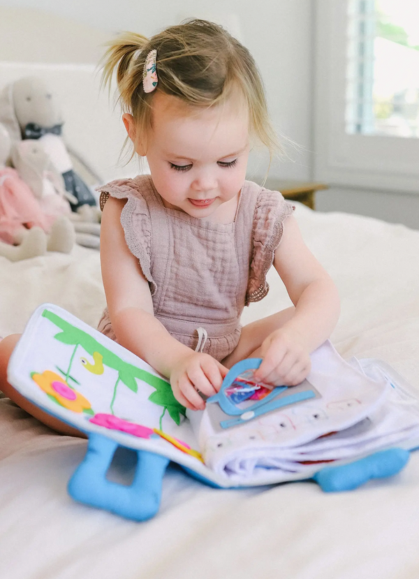 Fabric Activity Book - My Big Day - Red Cover - Curious Columbus