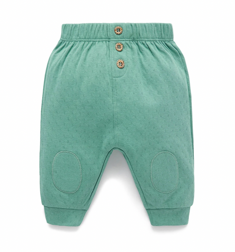 Textured Knee Patch Leggings - Moss - Pure Baby DISCOUNTED