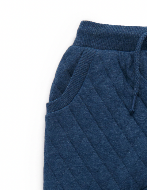 Navy Quilted Track Pants - Pure Baby DISCOUNTED