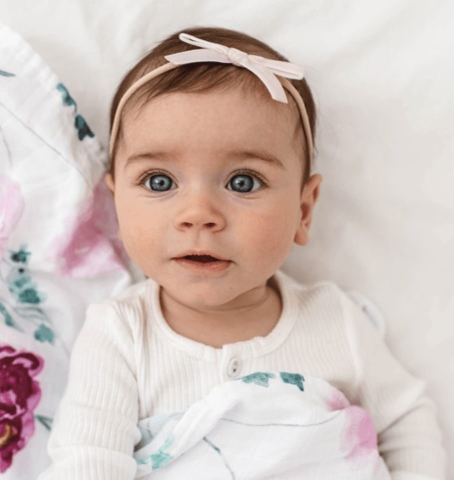 Velvet Bow - Lullaby Pink - Snuggle Hunny Kids