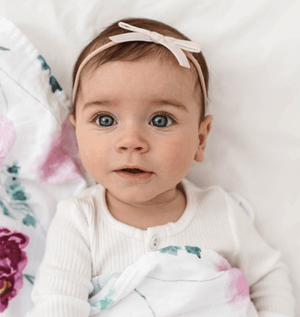 Velvet Bow - Lullaby Pink - Snuggle Hunny Kids