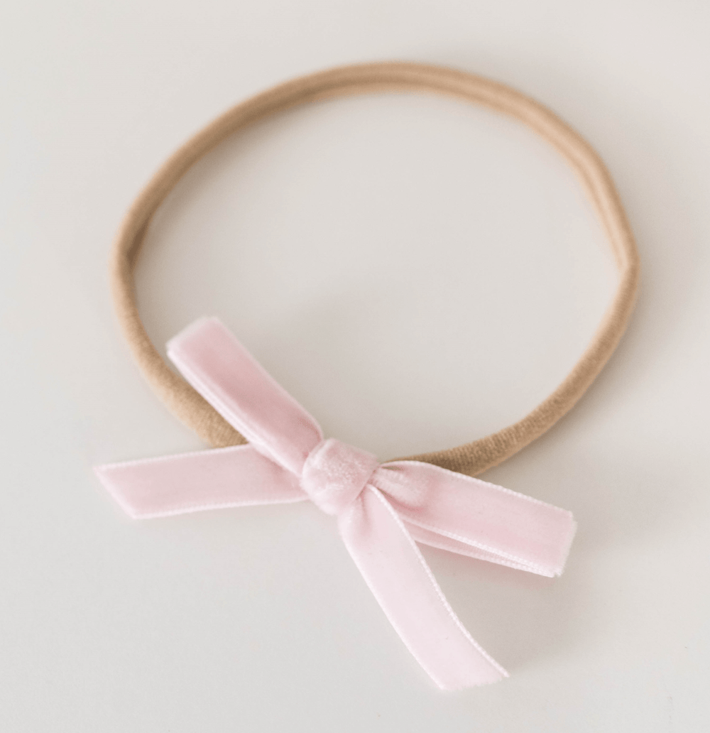 Velvet Bow - Lullaby Pink - Snuggle Hunny Kids