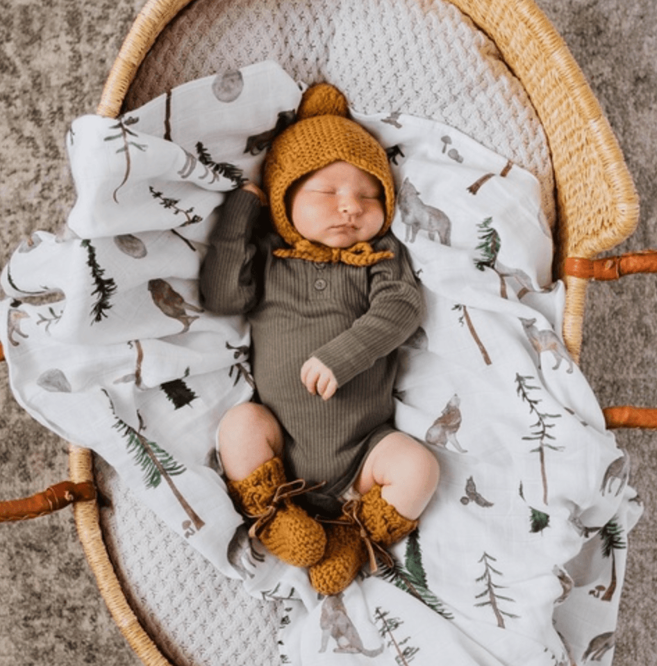 Bonnet & Booties Set - Bronze - Snuggle Hunny Kids